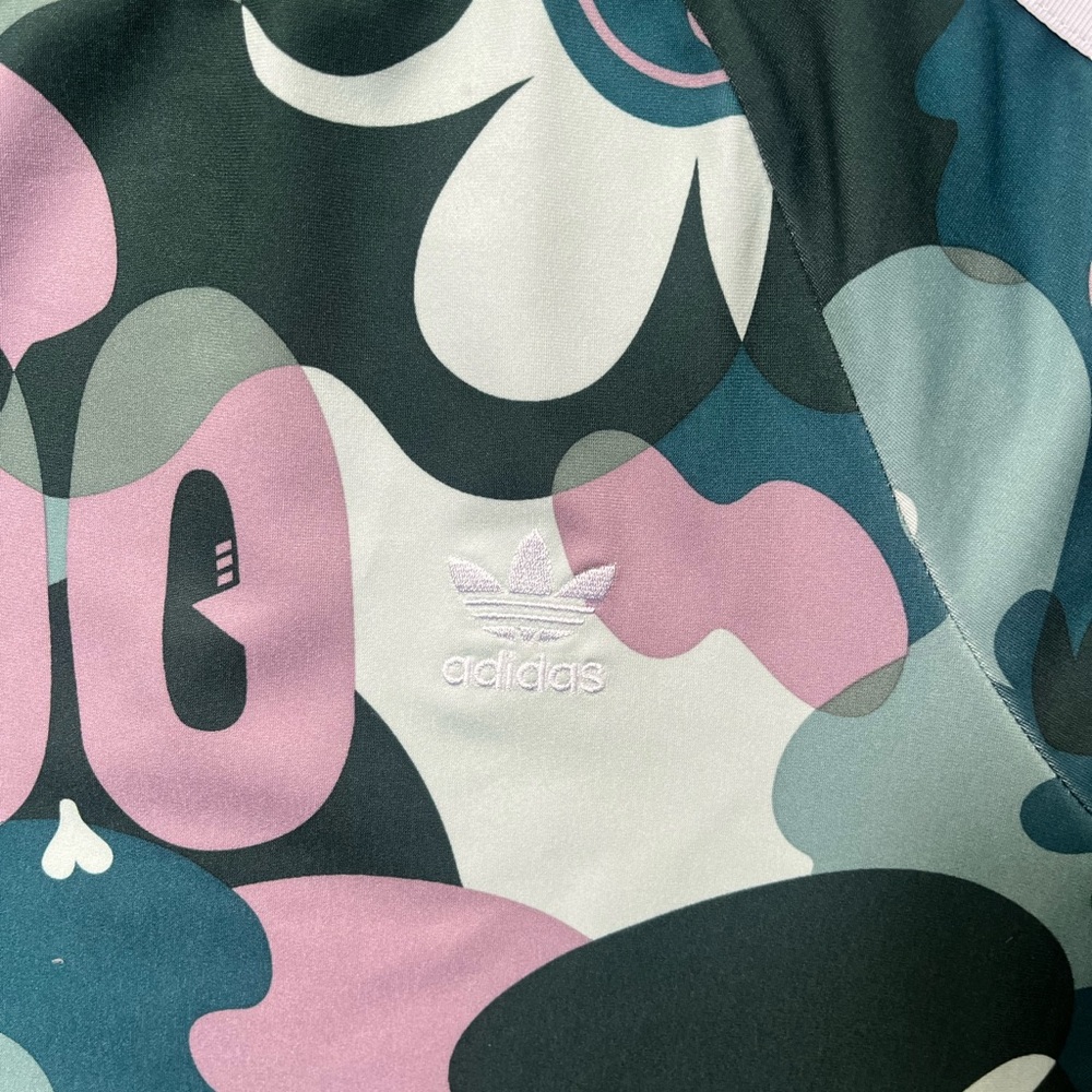 Adidas Originals X Hattie Stewart Trefoil 3 Stripes Camo Doodle Dress Size Med - Picture 14 of 15